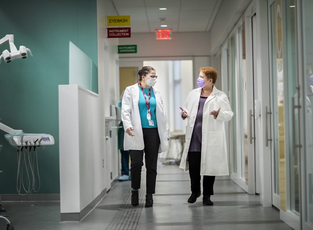 Dental providers at Penn Dental Medicine’s Personalized Care Suite. 