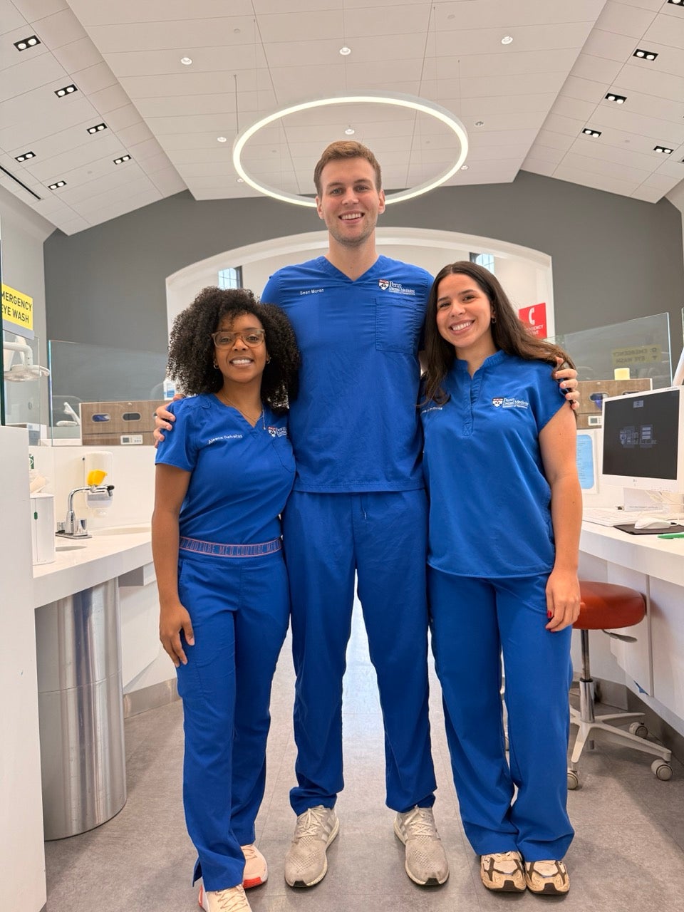 Three new Penn Dental students at PDM. If you’re looking for high-quality, low-cost dentistry in Philadelphia, Penn Dental Medicine is here to help. Our student dentists provide comprehensive care under the guidance of experienced faculty, with treatment tailored to your individual oral health needs.